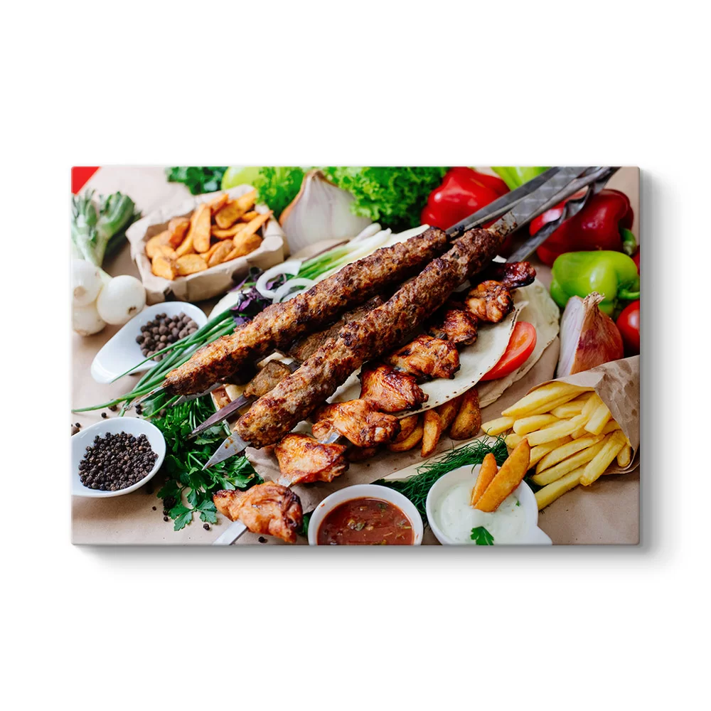 Mangalda Kebap Tablosu - Model 1